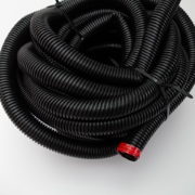 Zwart Plastic Geribbelde Elektrobeschermingsslang Open d=26mm