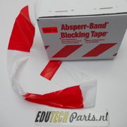 Afzetlint Rood Wit 250 meter