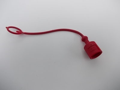 Stofkap voor Snelkoppeling 1/2" steek Man Rood