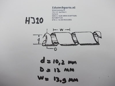 Beschermspiraal Zwart Kunststof d=10mm - Afbeelding 3