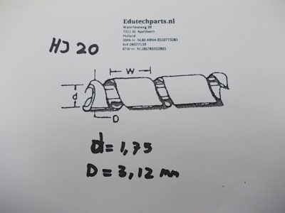 Beschermspiraal Zwart Kunststof d=1,75mm - Afbeelding 2