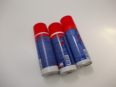 Haarscheuronderzoek voor Metaal/Staal  3 spuitbussen
